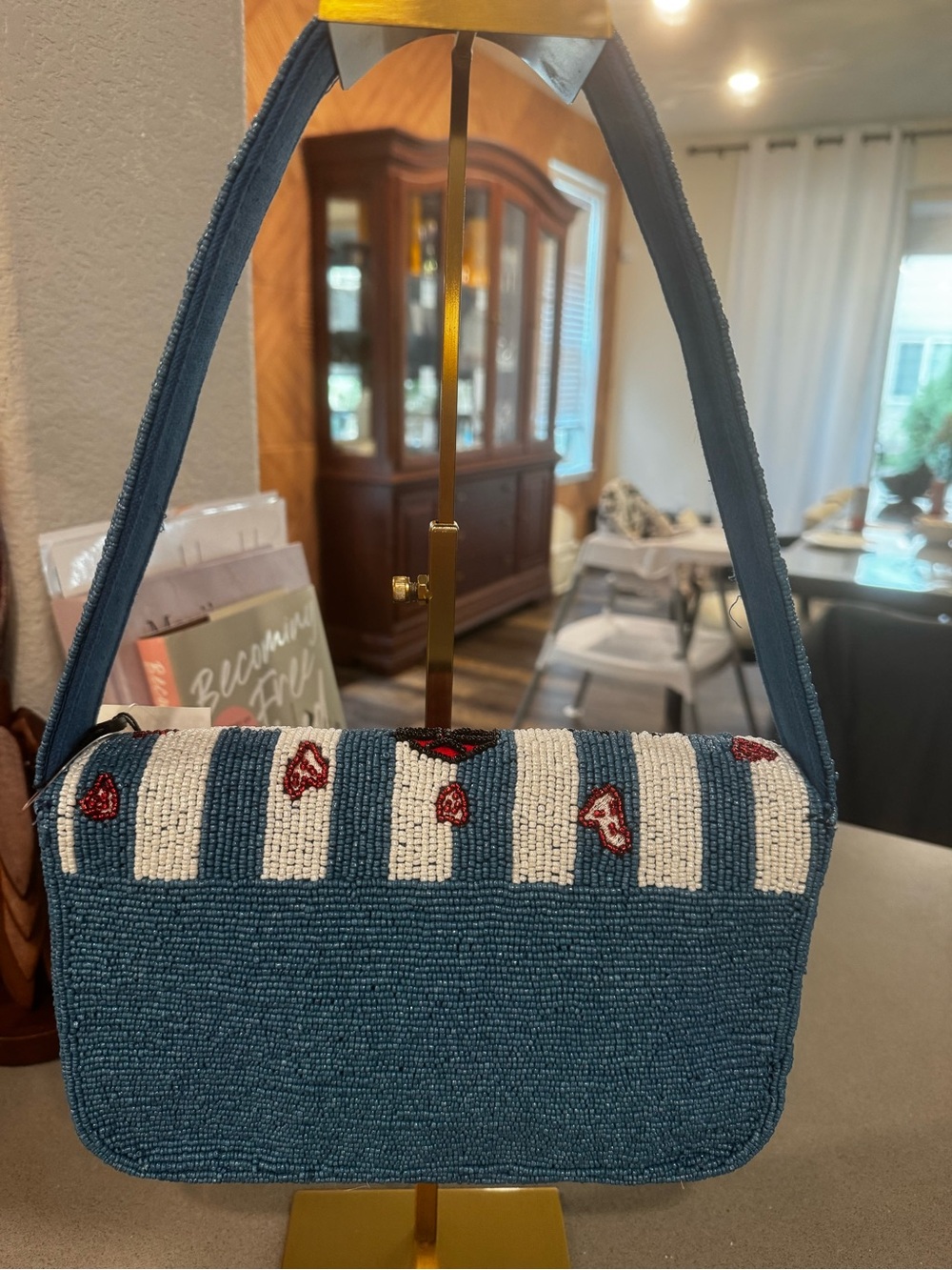 Viral Tjmaxx Beaded London Bus & Car Bag - Picture 2 of 4